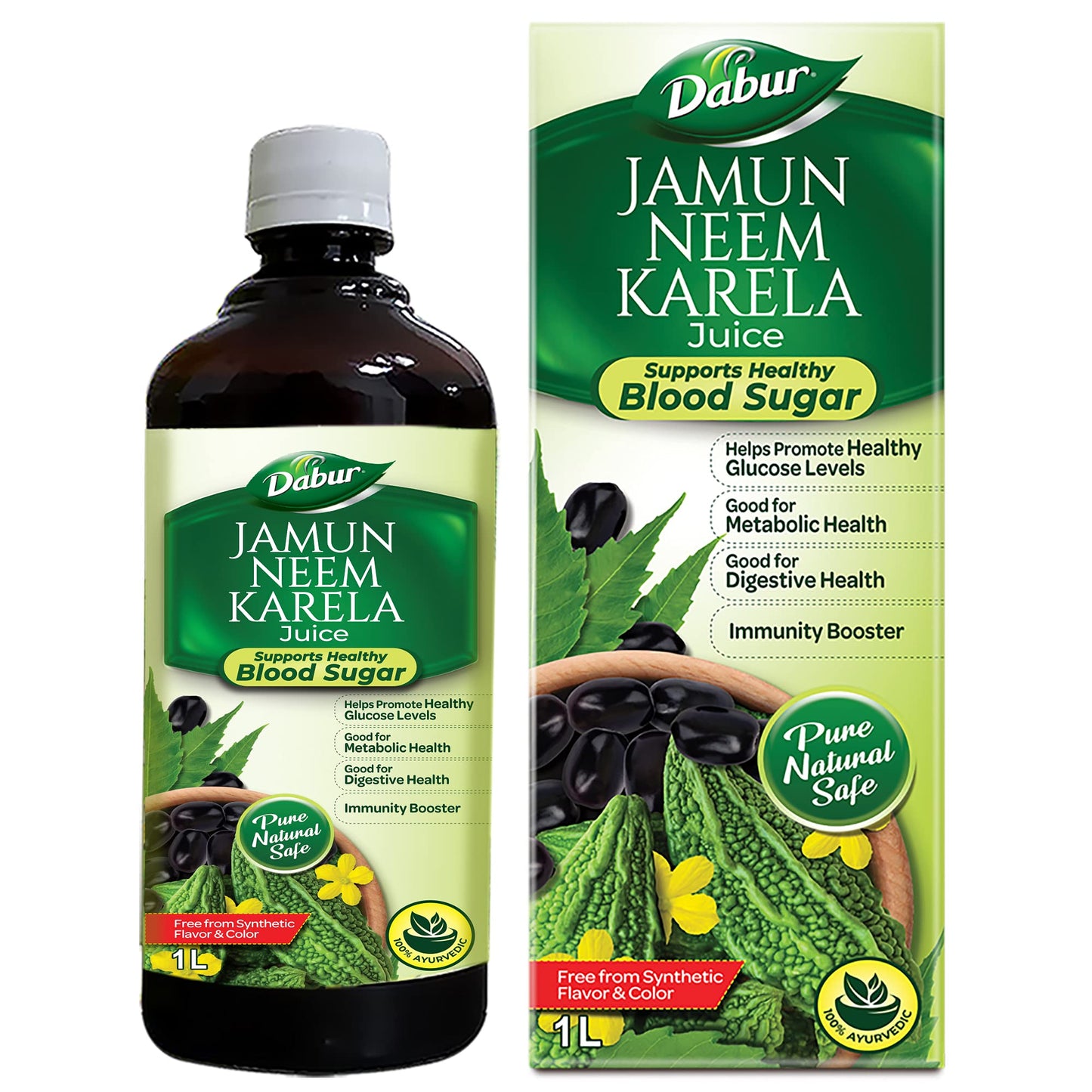 Karela Jamun Juice 500 ml β Ayurvedic Juice for Diabetes Management, Digestion & Immunity