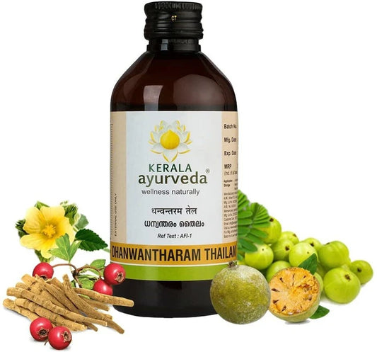 Dhanwantharam Tail 100 ml – Ayurvedic Massage Oil for Joint Pain, Muscle Strength &amp; Postnatal Care