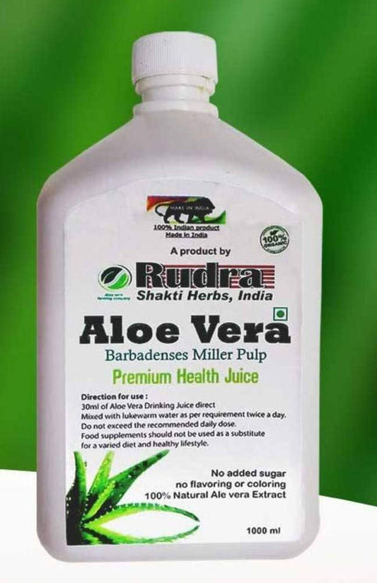 Aloe Vera Juice Rudra Aloe Vera Juice 1000 ml – Natural Detox Drink for Digestion, Immunity &amp; Skin Health