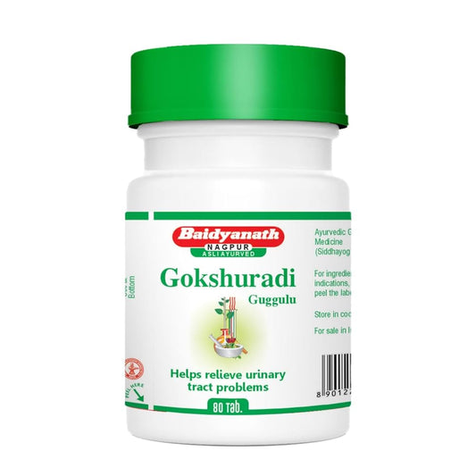 Baidyanath Gokshuradi Guggulu – Ayurvedic Tablets for Urinary Tract Health &amp; Kidney Care (80 Tablets)