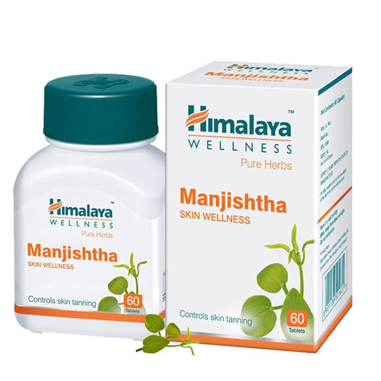 Himalaya Manjishtha Capsules 60 Tablets – Ayurvedic Skin Wellness | Controls Skin Tanning &amp; Detox
