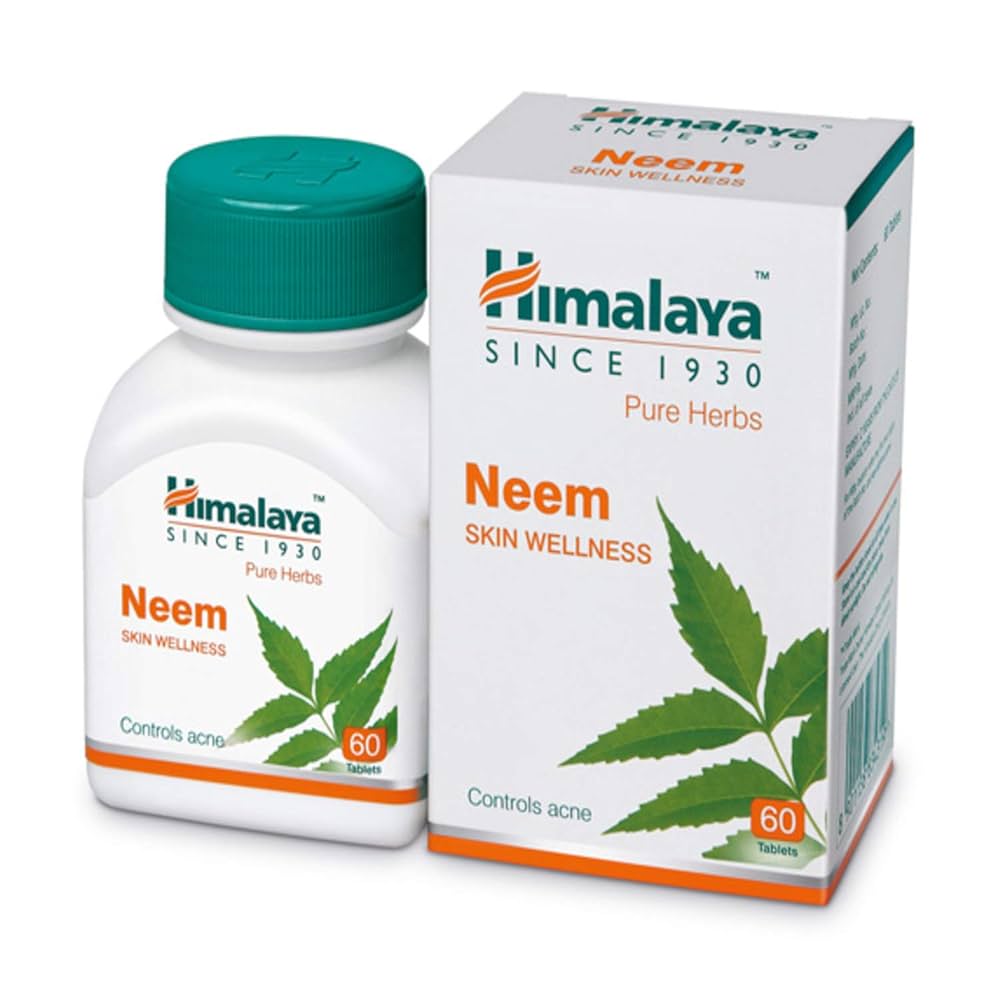 Himaya Neem Capsules 60 Tablets – Ayurvedic Skin Wellness | Controls Acne &amp; Purifies Blood